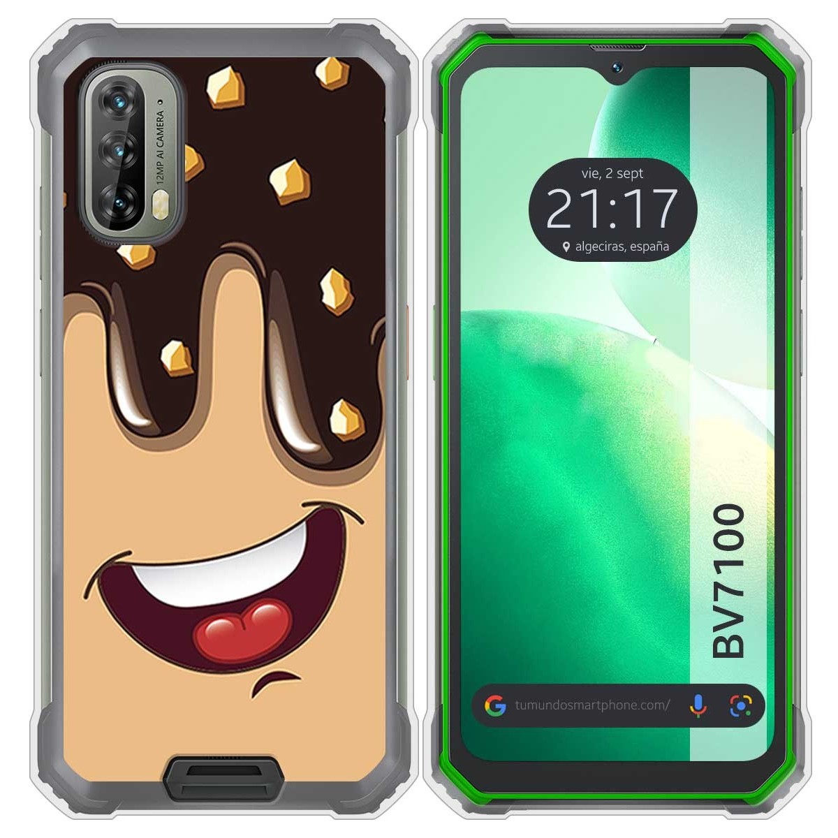 Funda Silicona para Blackview BV7100 diseño Helado Chocolate Dibujos