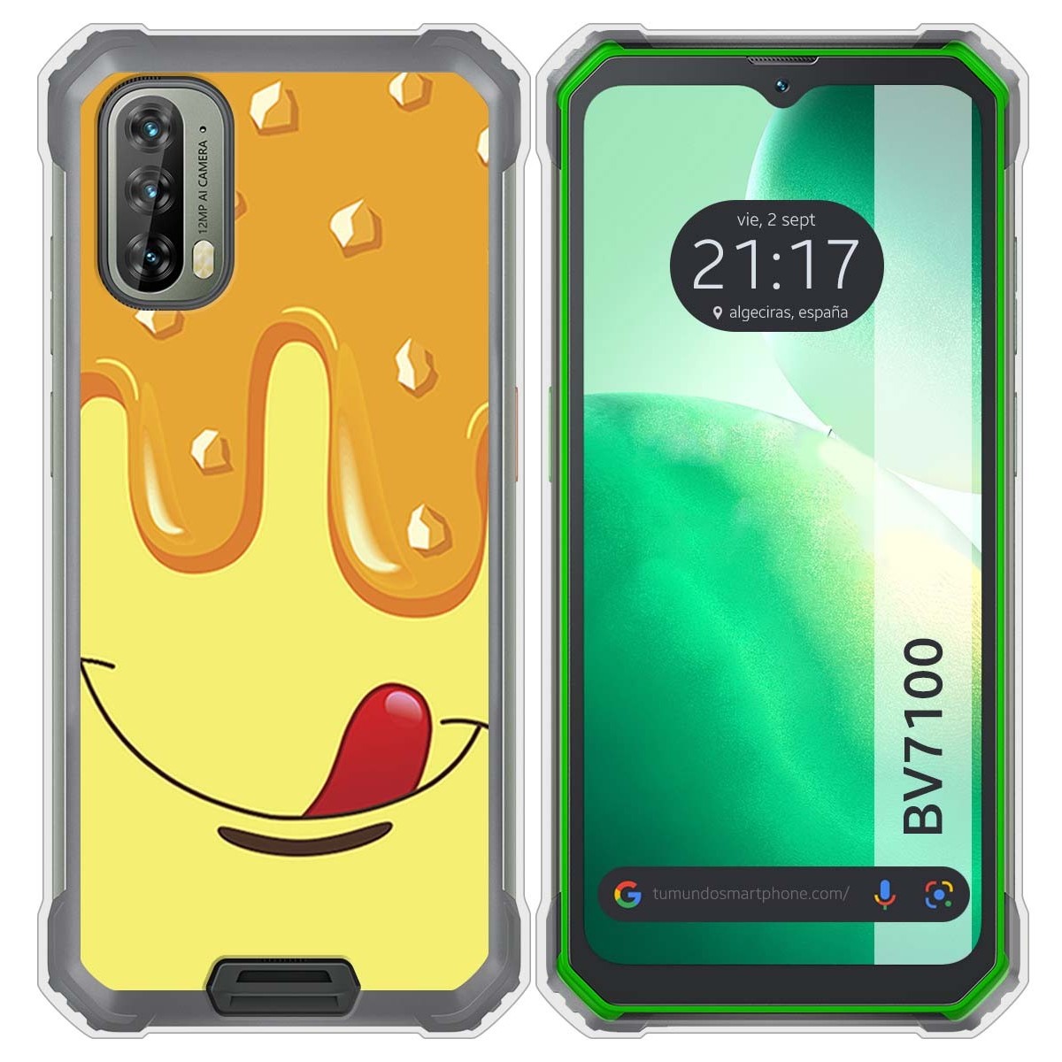 Funda Silicona para Blackview BV7100 diseño Helado Vainilla Dibujos