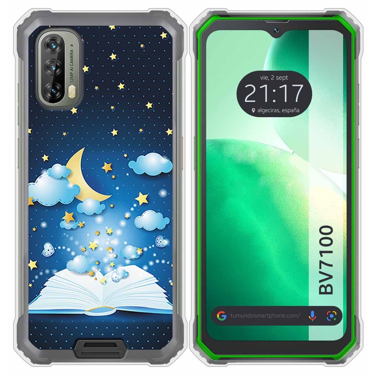 Funda Silicona para Blackview BV7100 diseño Libro Cuentos Dibujos