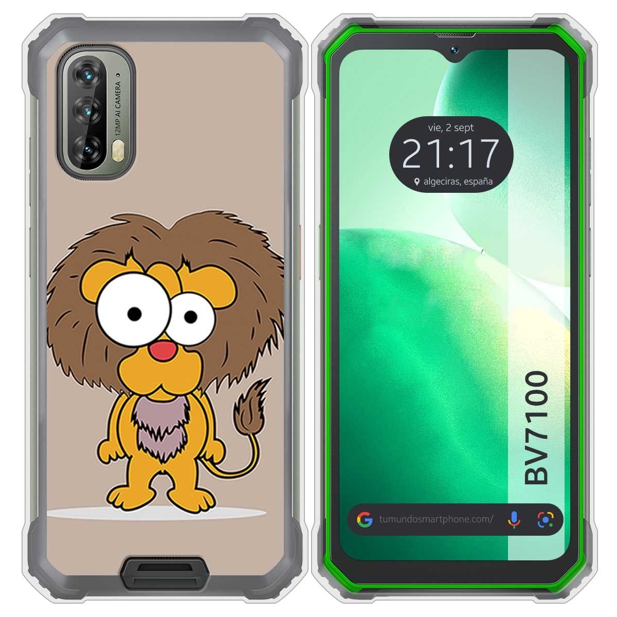 Funda Silicona para Blackview BV7100 diseño Leon Dibujos