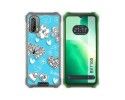 Funda Silicona para Blackview BV7100 diseño Mariposas Dibujos