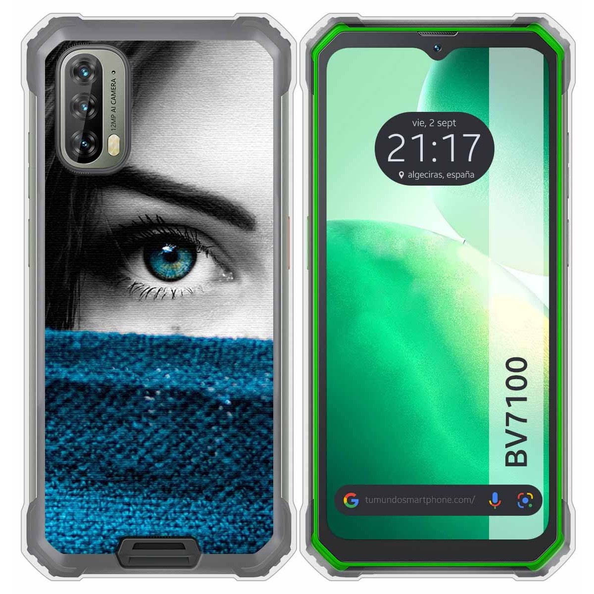 Funda Silicona para Blackview BV7100 diseño Ojo Dibujos