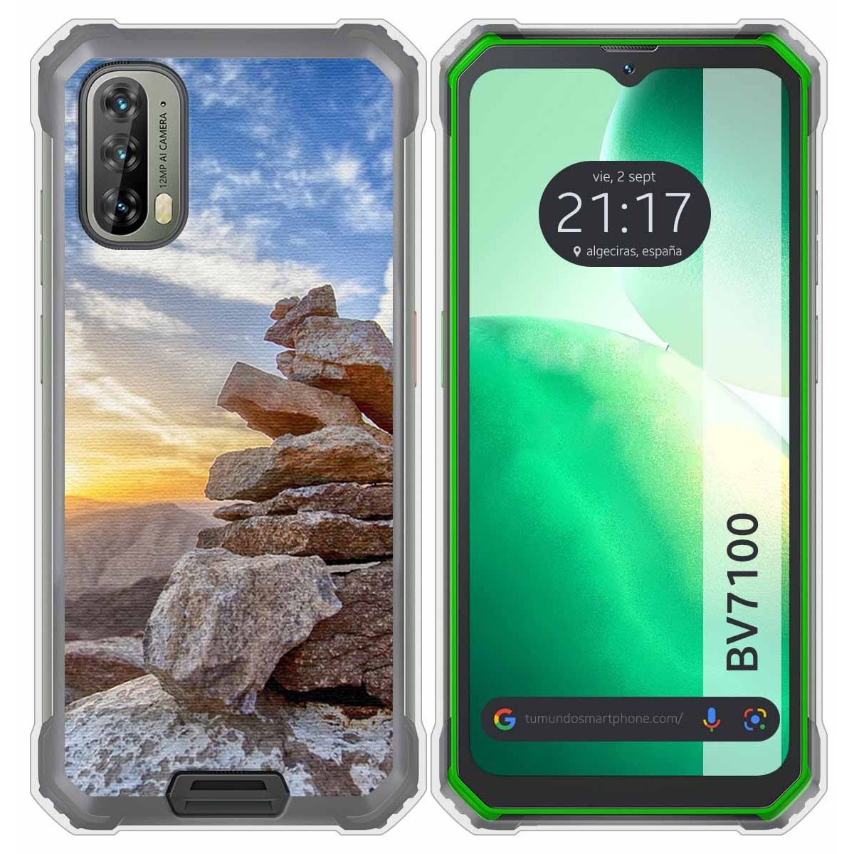 Funda Silicona para Blackview BV7100 diseño Sunset Dibujos