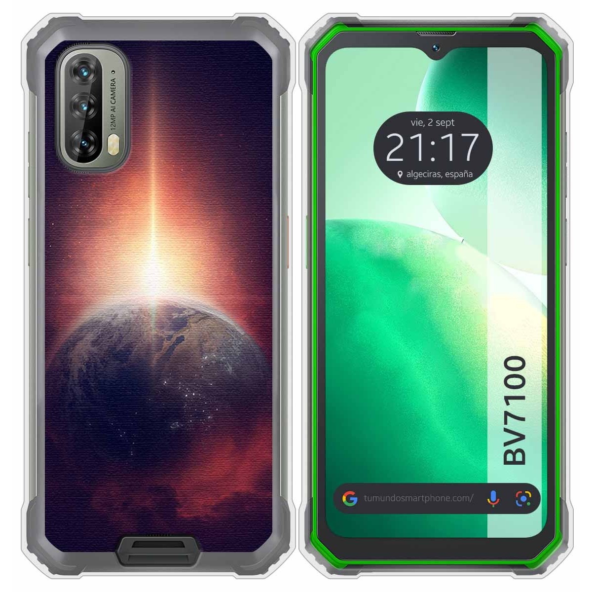 Funda Silicona para Blackview BV7100 diseño Tierra Dibujos