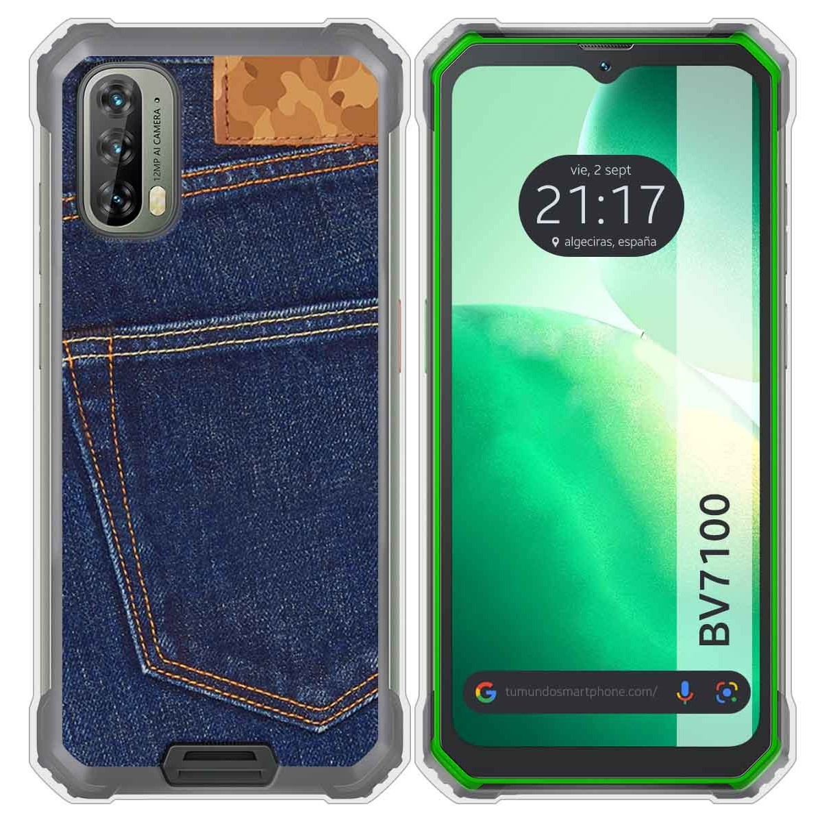Funda Silicona para Blackview BV7100 diseño Vaquero Dibujos