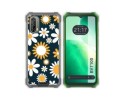 Funda Silicona Transparente para Blackview BV7100 diseño Flores 08 Dibujos