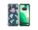 Funda Silicona Transparente para Blackview BV7100 diseño Flores 10 Dibujos