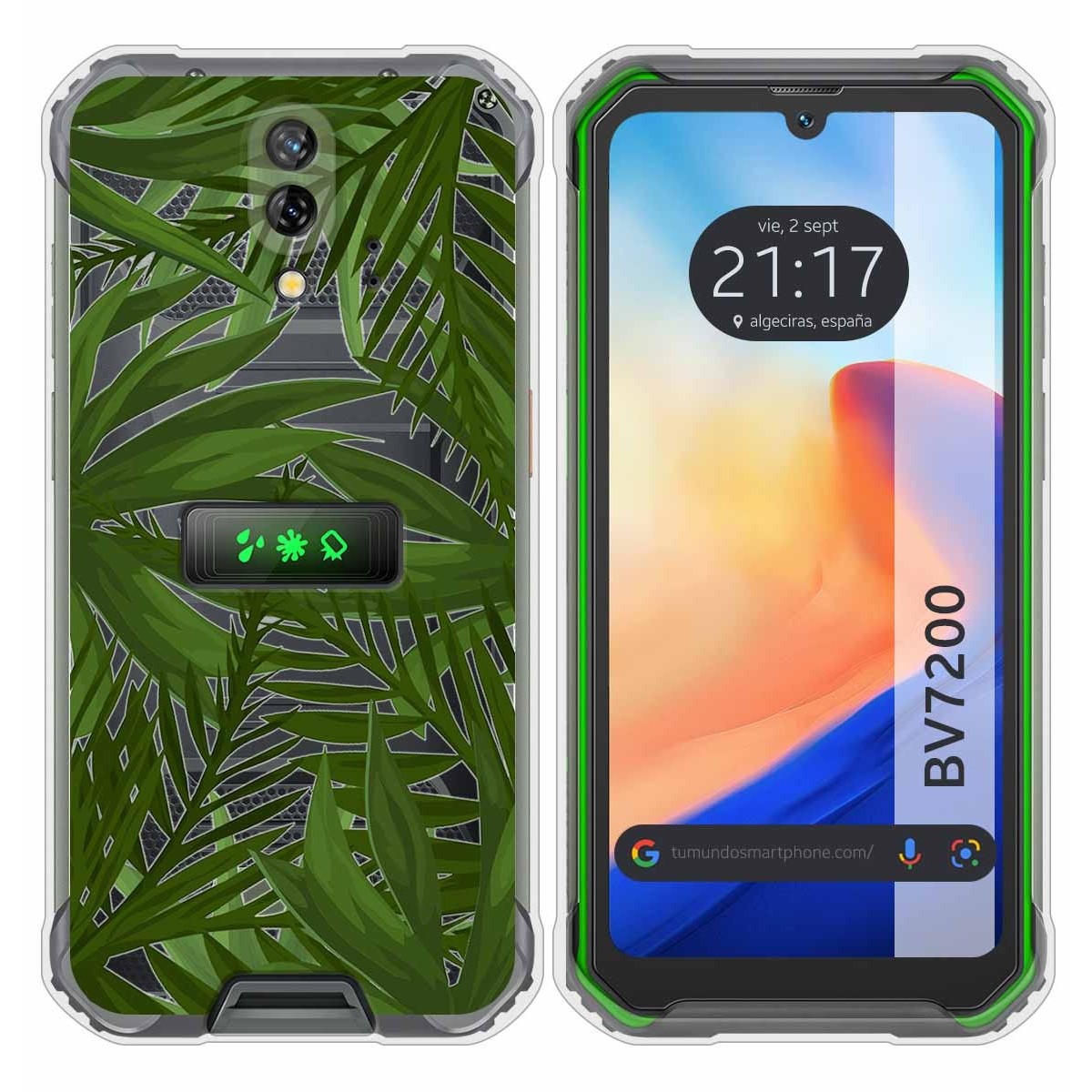 Funda Silicona Transparente para Blackview BV7200 diseño Jungla Dibujos