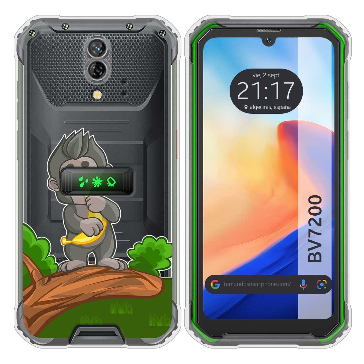 Funda Silicona Transparente para Blackview BV7200 diseño Mono Dibujos