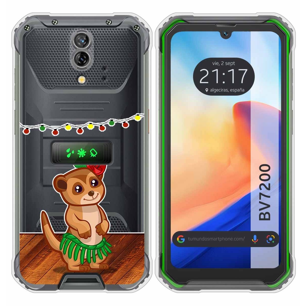 Funda Silicona Transparente para Blackview BV7200 diseño Suricata Dibujos