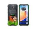 Funda Silicona Transparente para Blackview BV7200 diseño Tigre Dibujos