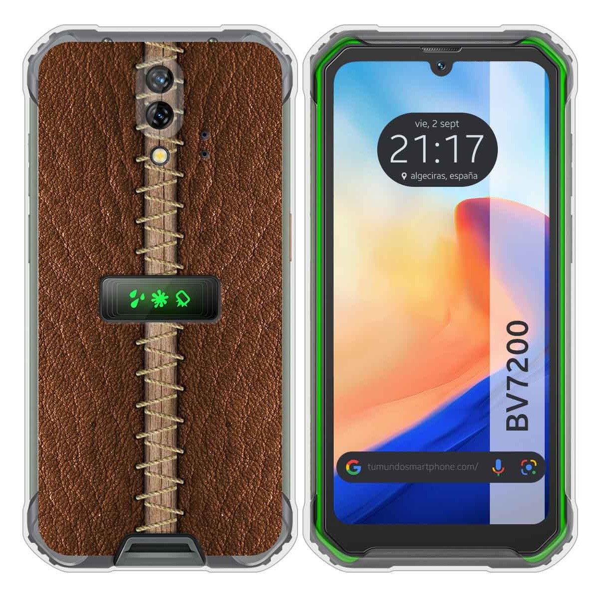 Funda Silicona para Blackview BV7200 diseño Cuero 01 Dibujos