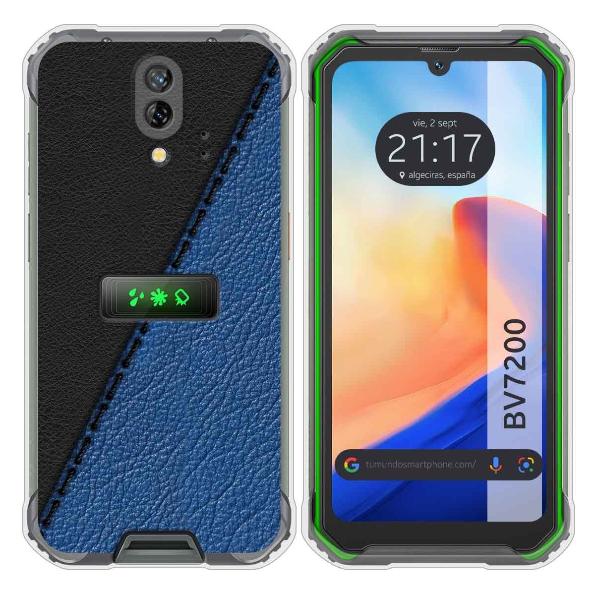 Funda Silicona para Blackview BV7200 diseño Cuero 02 Dibujos