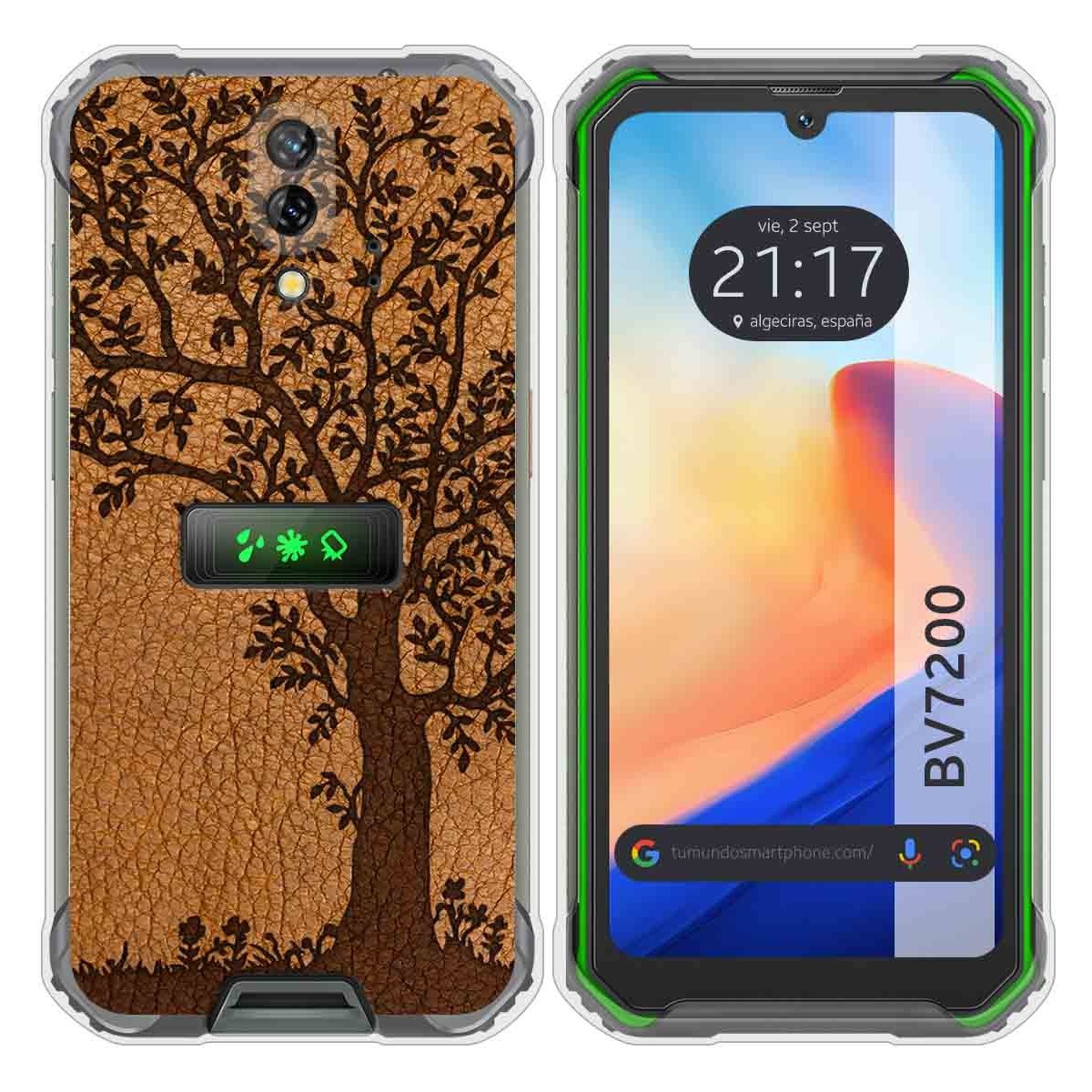 Funda Silicona para Blackview BV7200 diseño Cuero 03 Dibujos