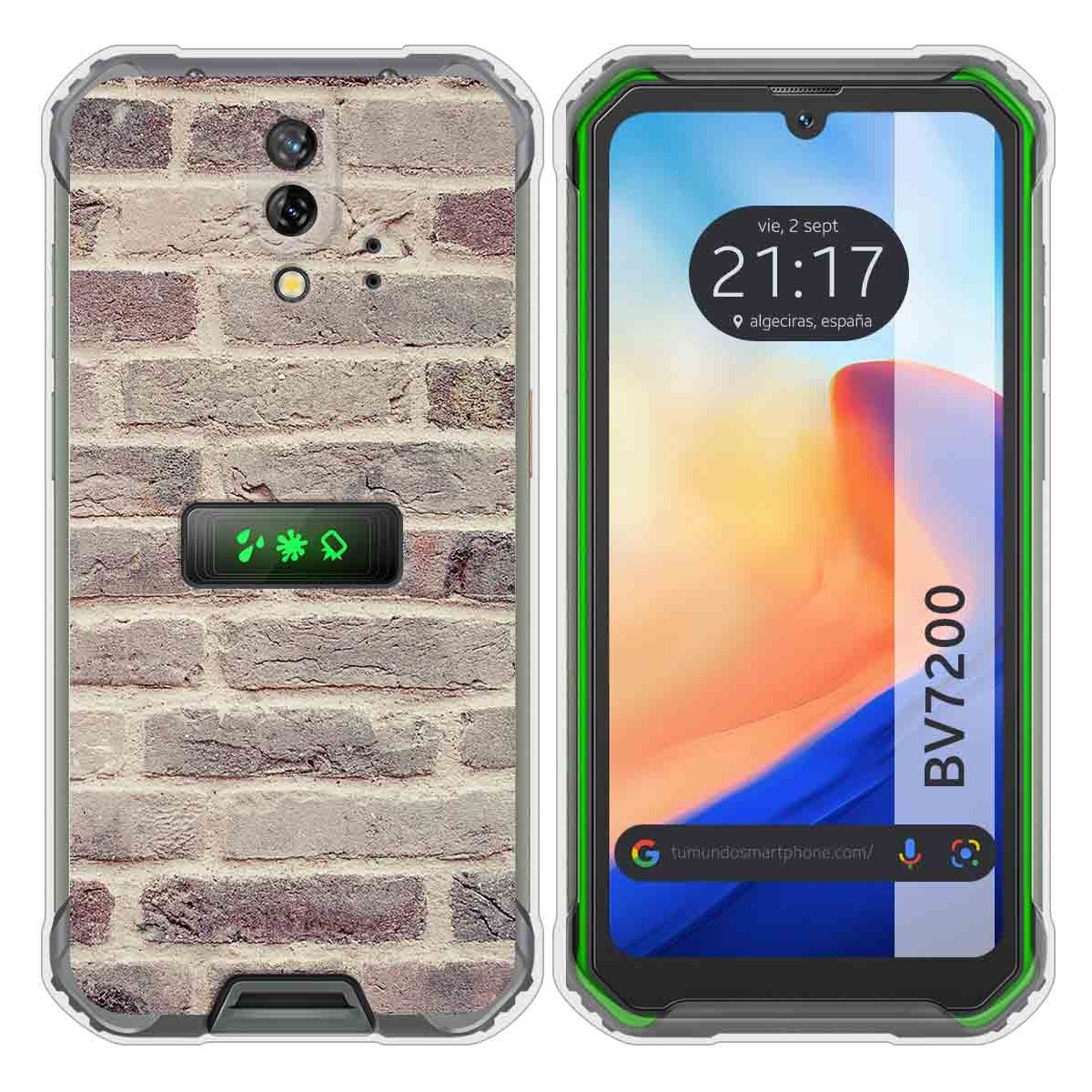Funda Silicona para Blackview BV7200 diseño Ladrillo 01 Dibujos