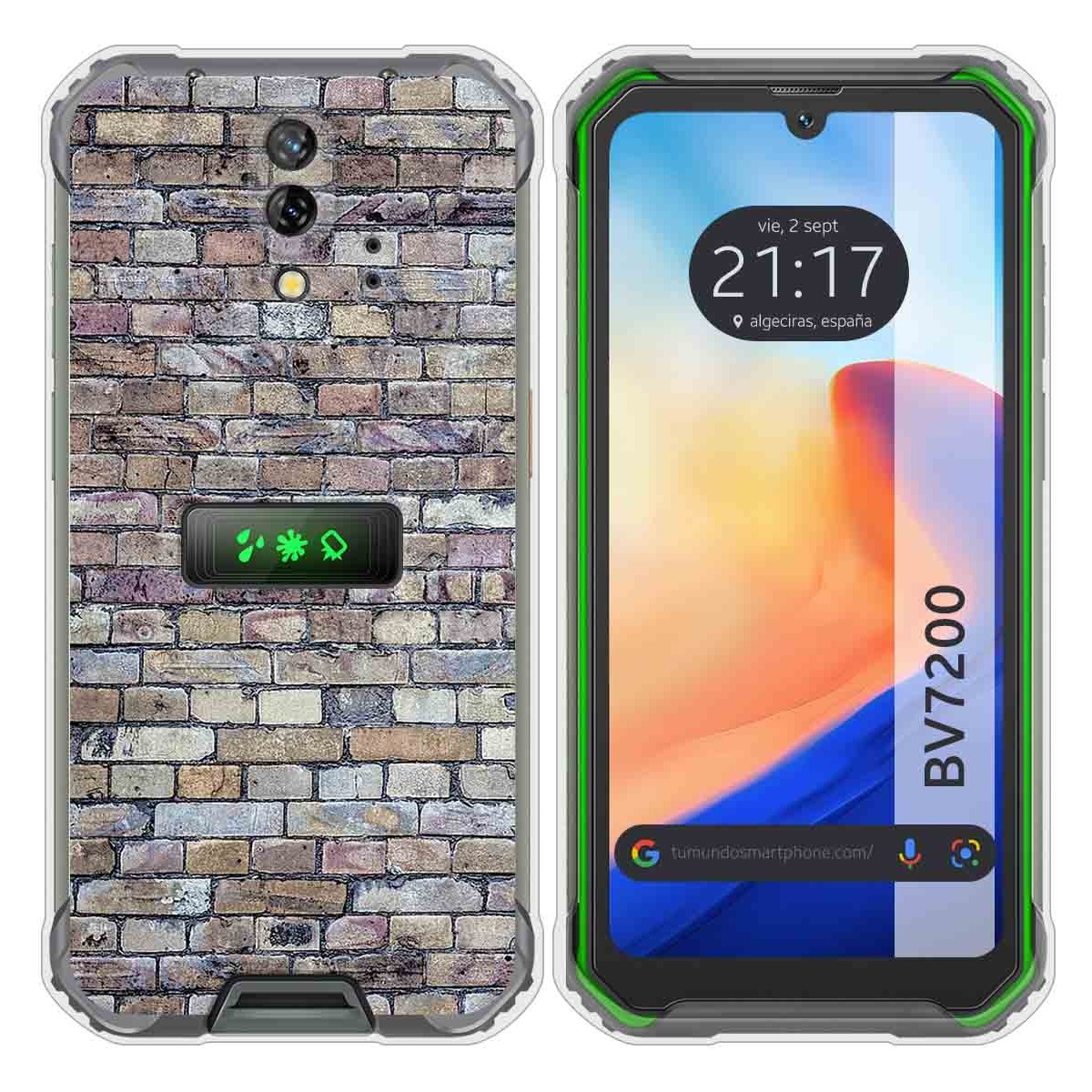 Funda Silicona para Blackview BV7200 diseño Ladrillo 02 Dibujos