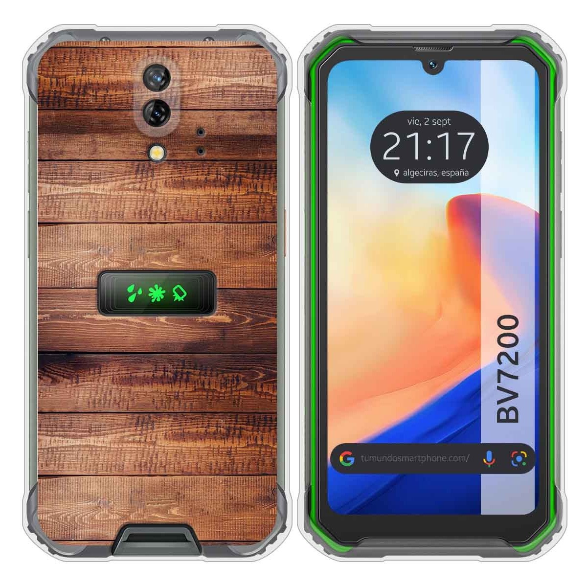 Funda Silicona para Blackview BV7200 diseño Madera 02 Dibujos