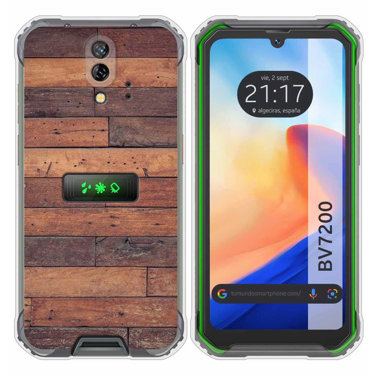 Funda Silicona para Blackview BV7200 diseño Madera 03 Dibujos