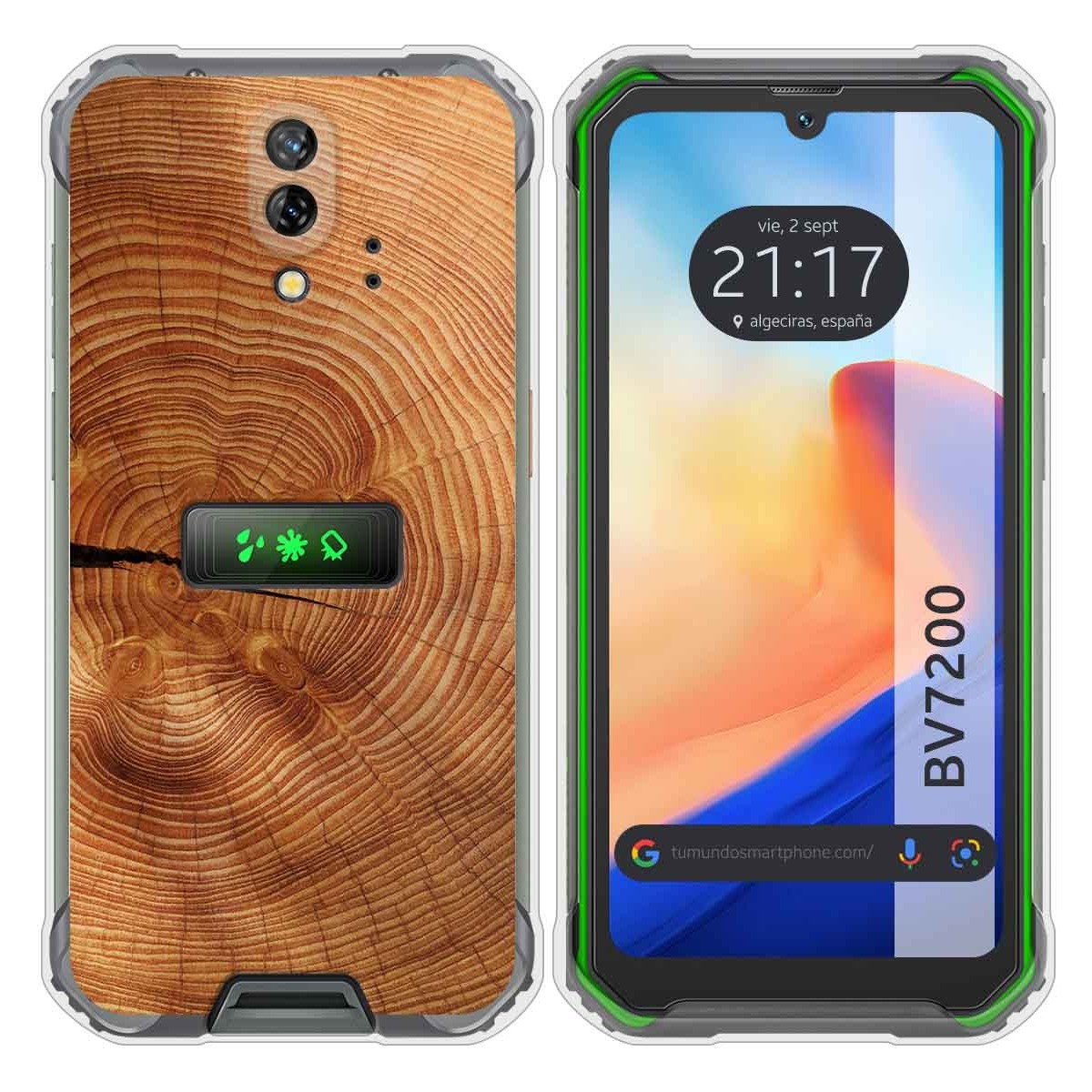 Funda Silicona para Blackview BV7200 diseño Madera 04 Dibujos