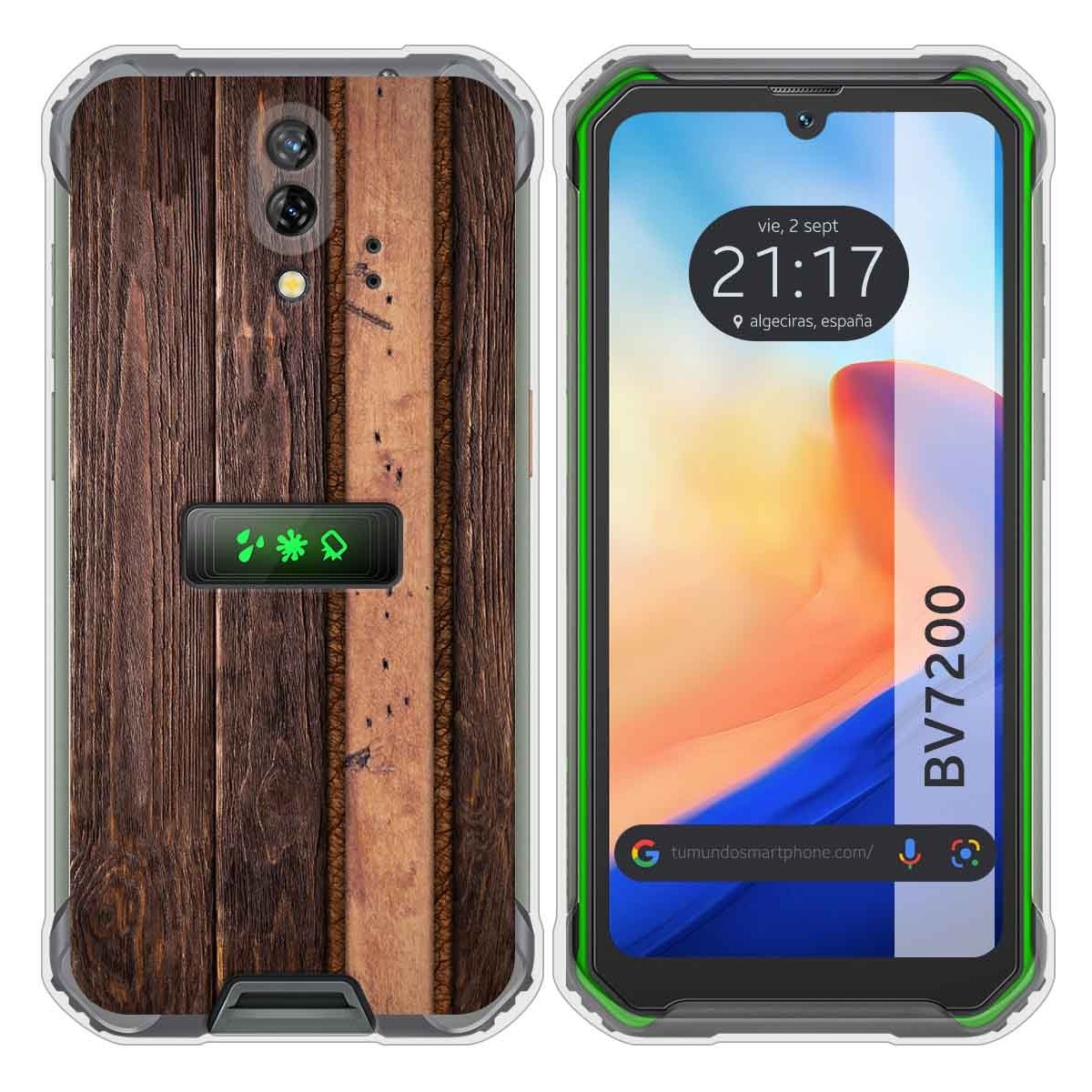 Funda Silicona para Blackview BV7200 diseño Madera 05 Dibujos