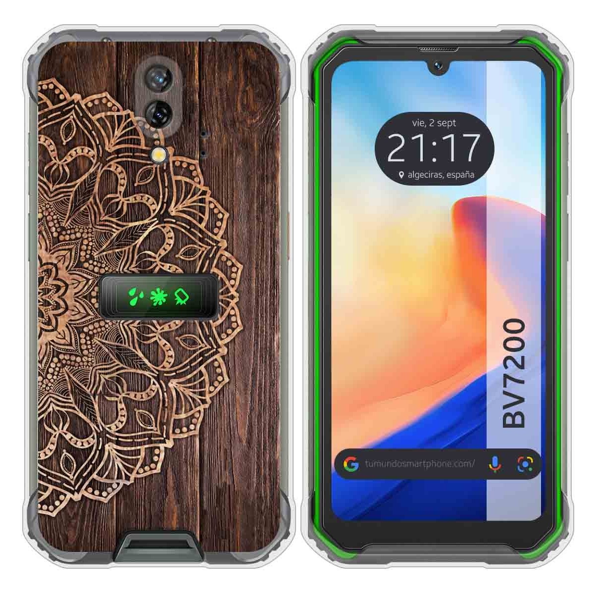 Funda Silicona para Blackview BV7200 diseño Madera 06 Dibujos