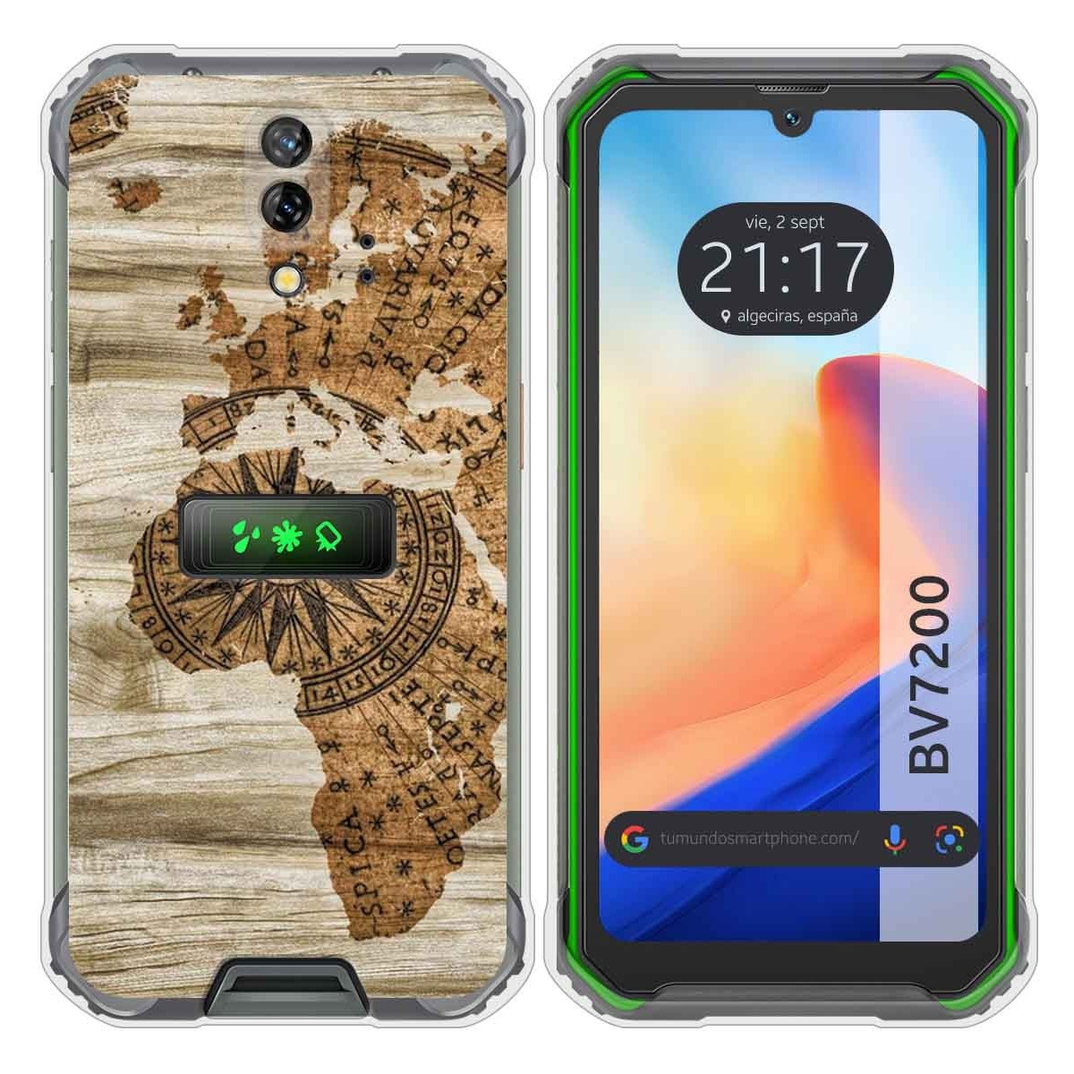 Funda Silicona para Blackview BV7200 diseño Madera 07 Dibujos