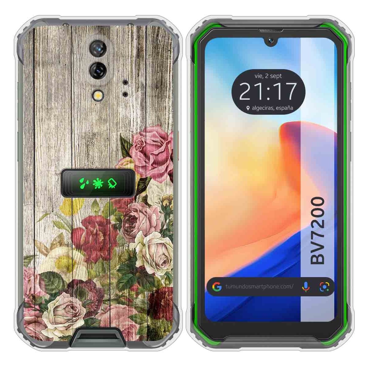 Funda Silicona para Blackview BV7200 diseño Madera 08 Dibujos