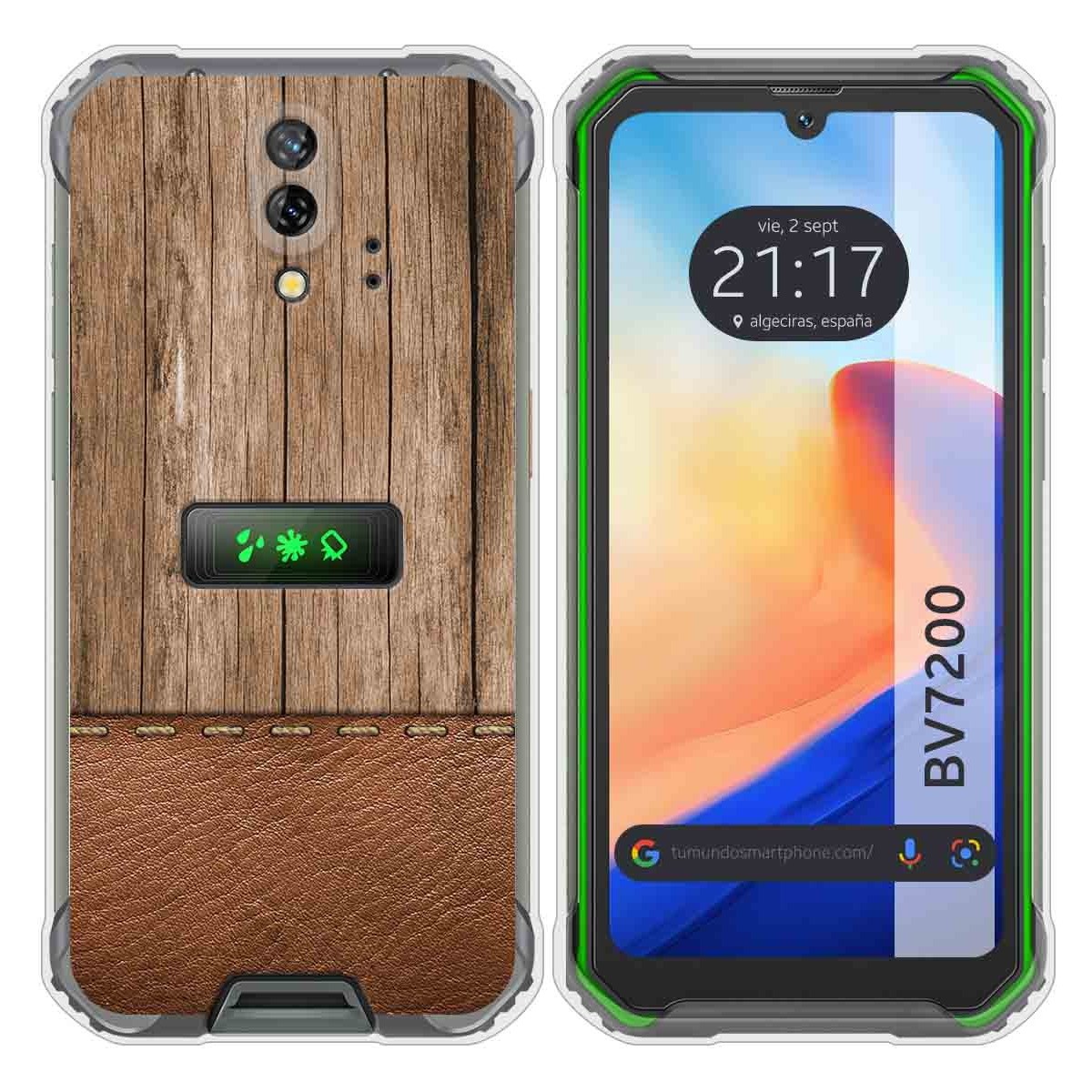 Funda Silicona para Blackview BV7200 diseño Madera 09 Dibujos