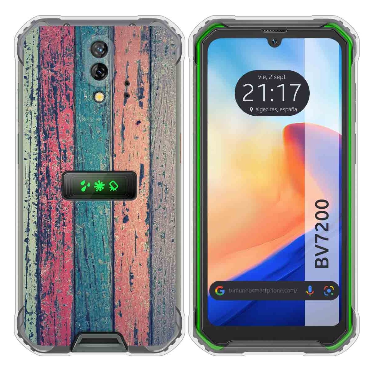Funda Silicona para Blackview BV7200 diseño Madera 10 Dibujos
