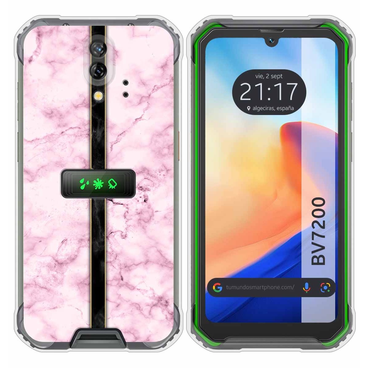 Funda Silicona para Blackview BV7200 diseño Mármol 04 Dibujos