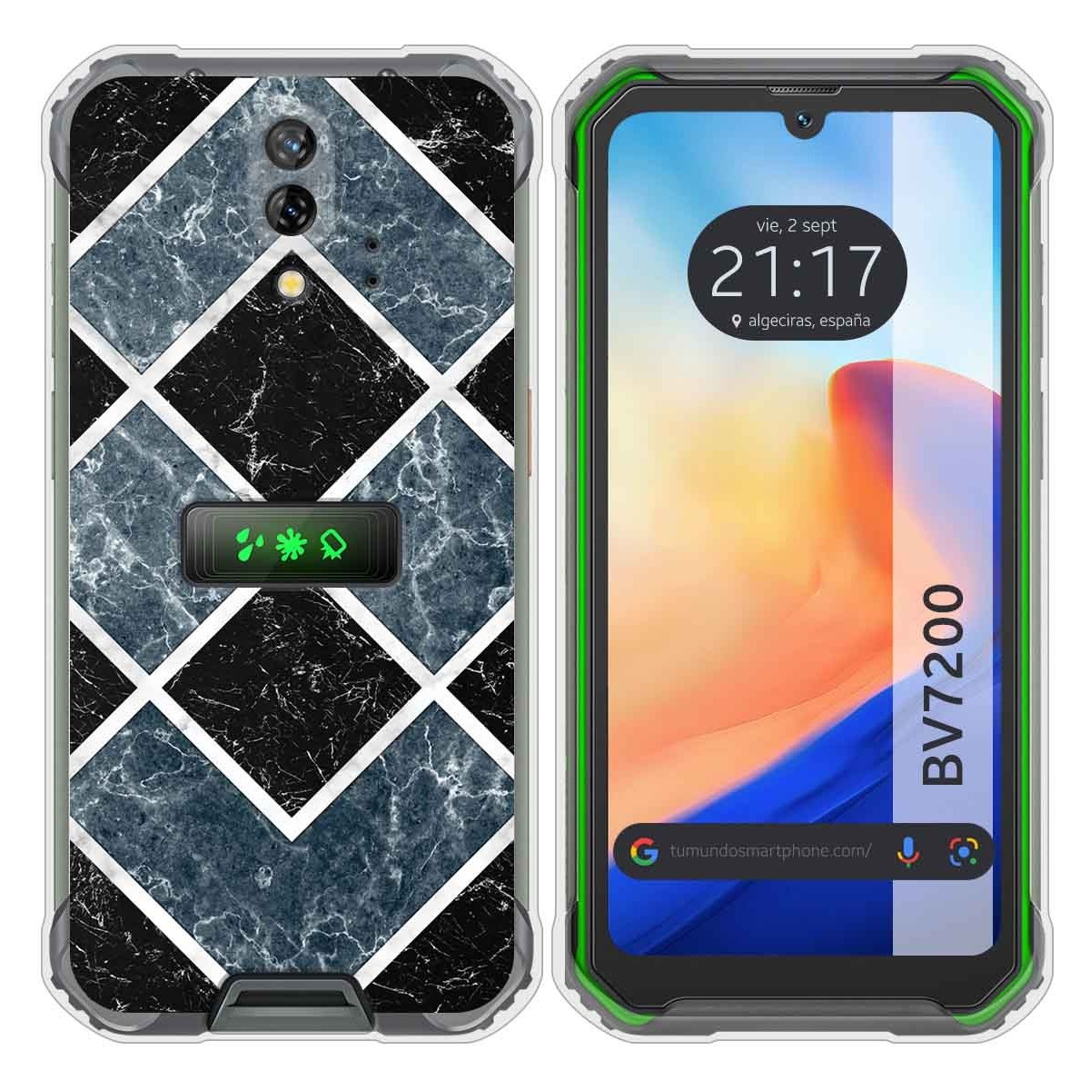 Funda Silicona para Blackview BV7200 diseño Mármol 06 Dibujos