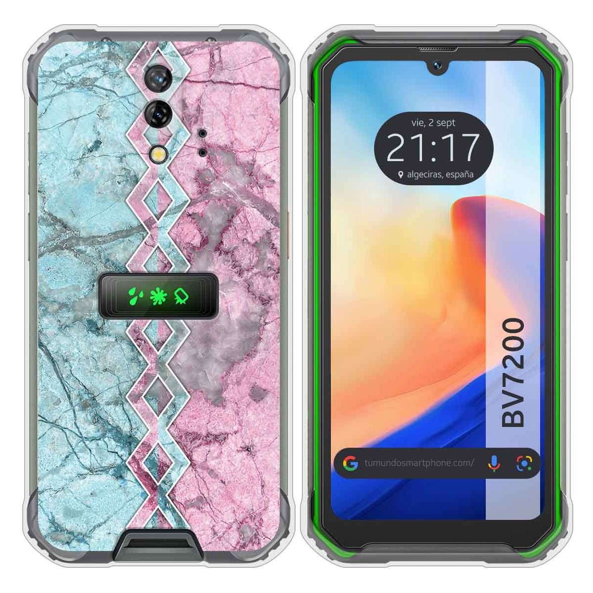 Funda Silicona para Blackview BV7200 diseño Mármol 08 Dibujos