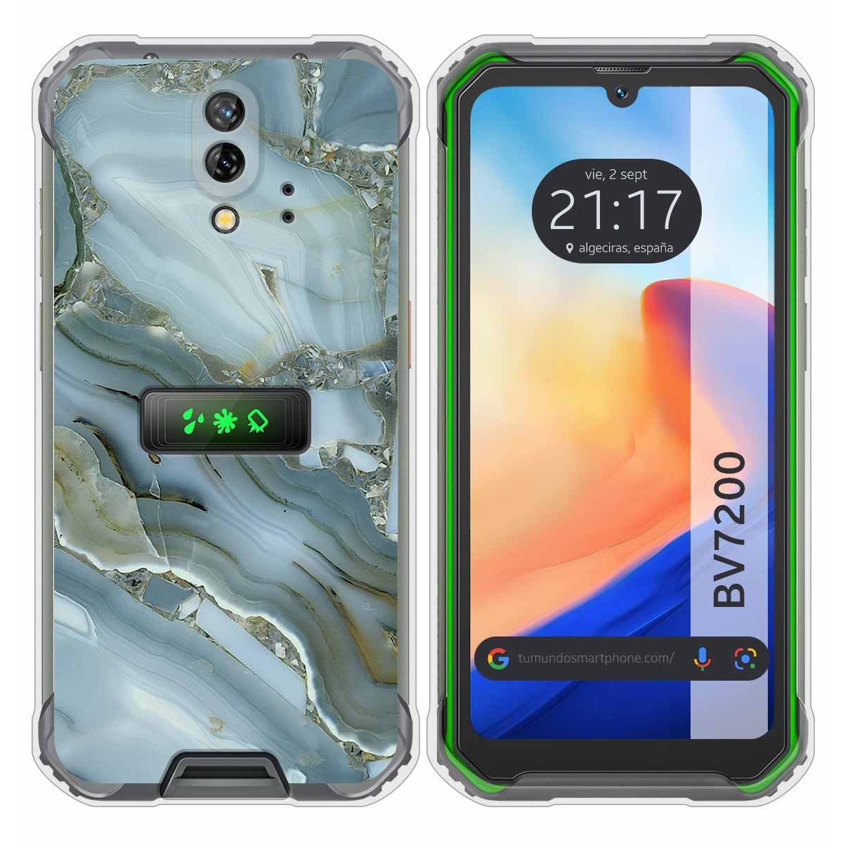 Funda Silicona para Blackview BV7200 diseño Mármol 09 Dibujos