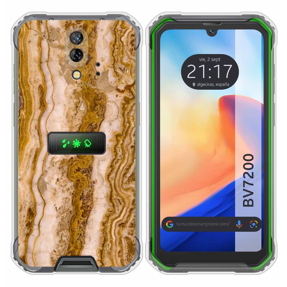 Funda Silicona para Blackview BV7200 diseño Mármol 10 Dibujos