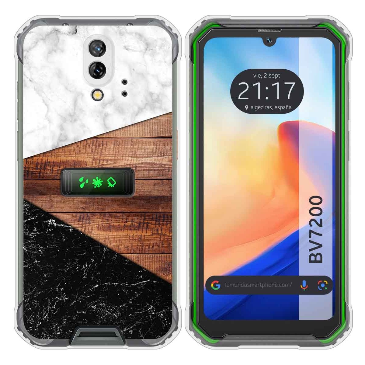 Funda Silicona para Blackview BV7200 diseño Mármol 11 Dibujos