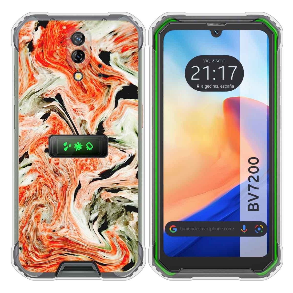 Funda Silicona para Blackview BV7200 diseño Mármol 12 Dibujos