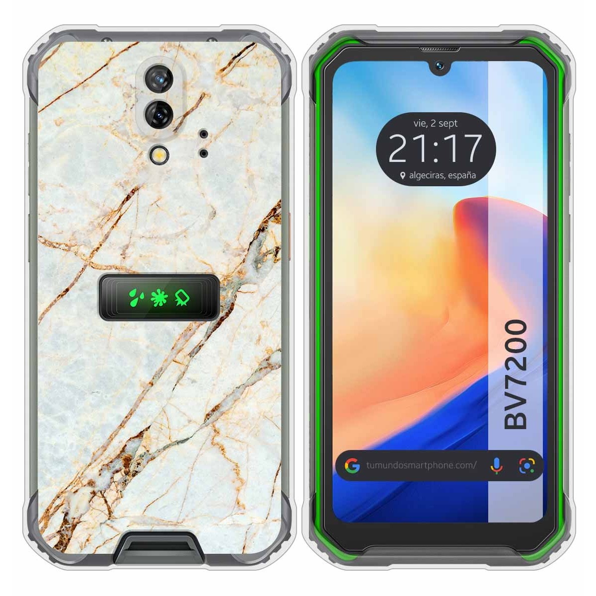 Funda Silicona para Blackview BV7200 diseño Mármol 13 Dibujos