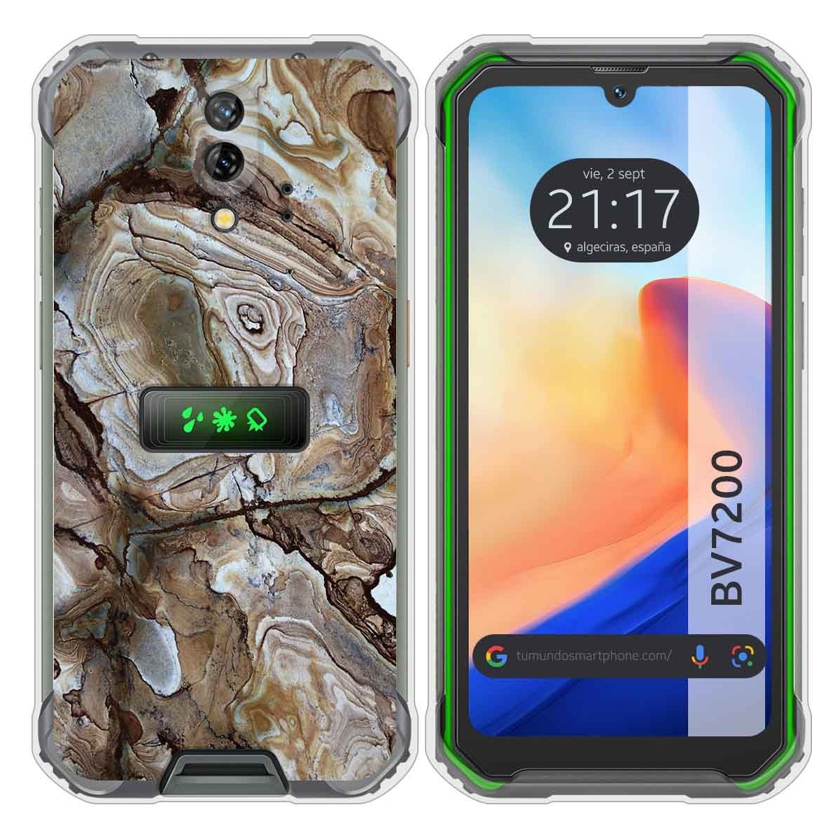 Funda Silicona para Blackview BV7200 diseño Mármol 14 Dibujos