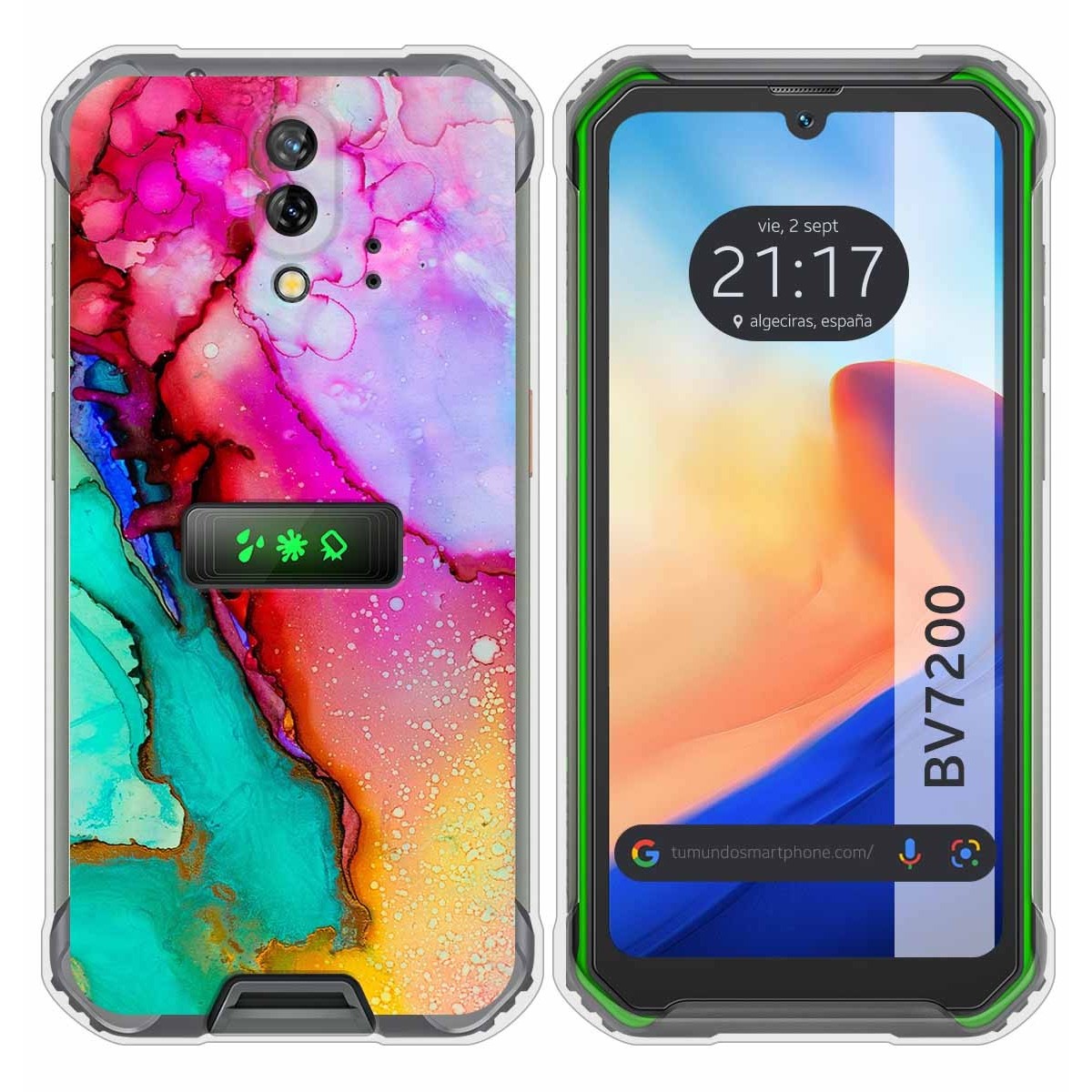 Funda Silicona para Blackview BV7200 diseño Mármol 15 Dibujos