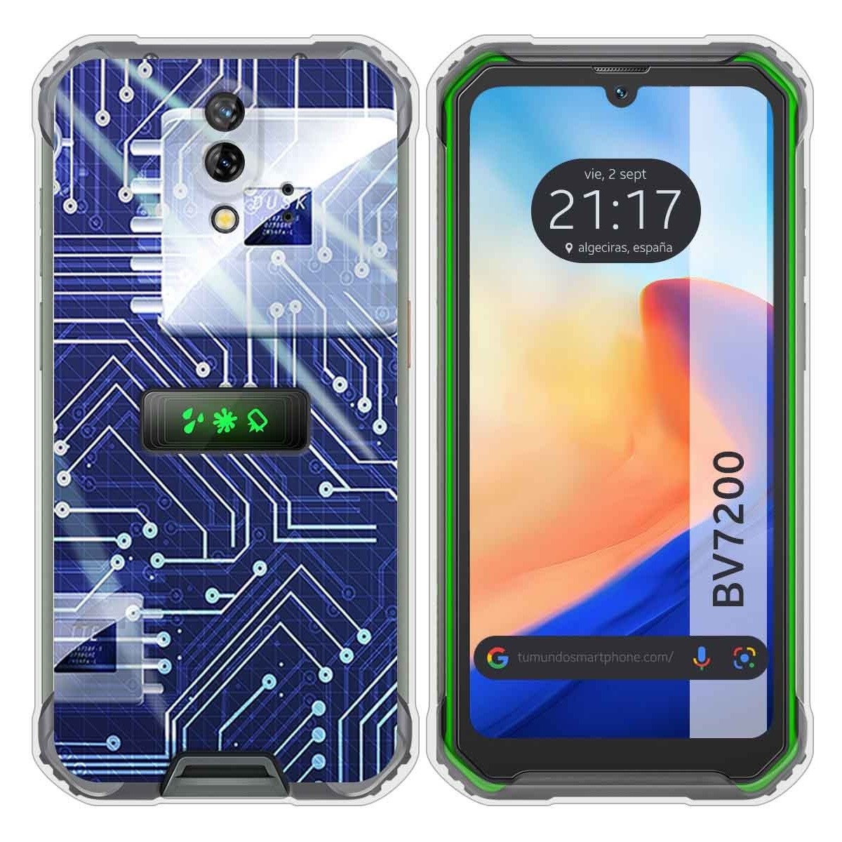 Funda Silicona para Blackview BV7200 diseño Circuito Dibujos