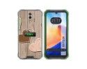Funda Silicona para Blackview BV7200 diseño Corazones Madera Dibujos