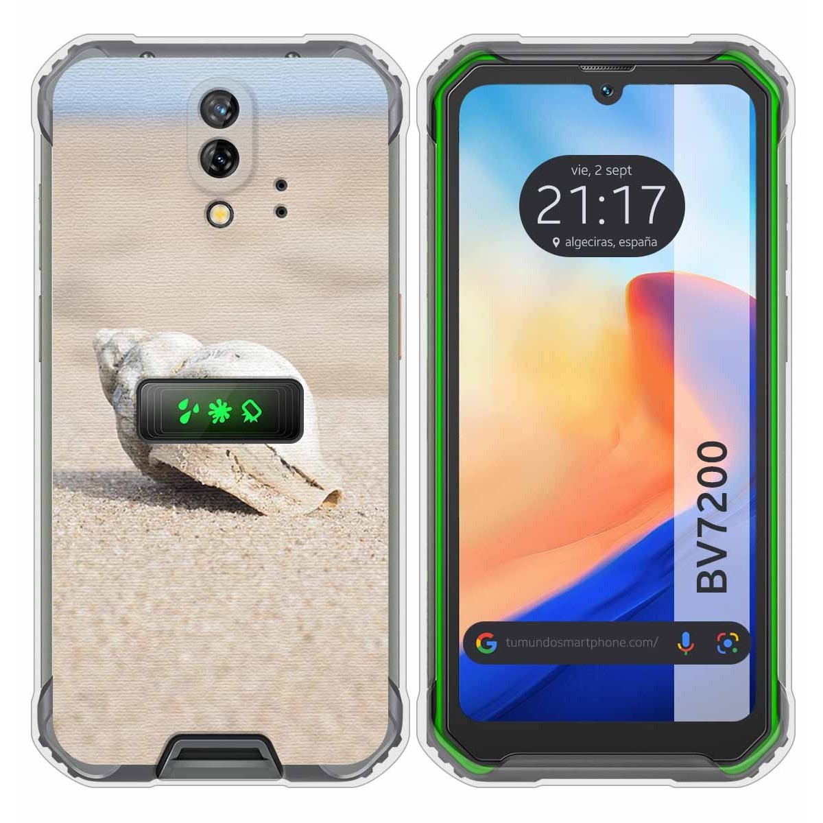 Funda Silicona para Blackview BV7200 diseño Concha Dibujos