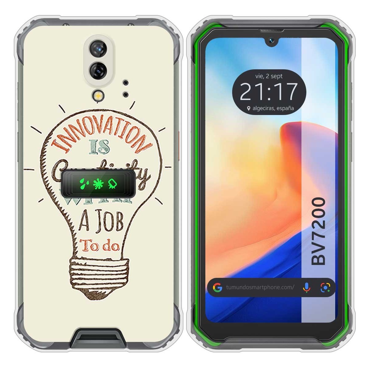Funda Silicona para Blackview BV7200 diseño Creativity Dibujos
