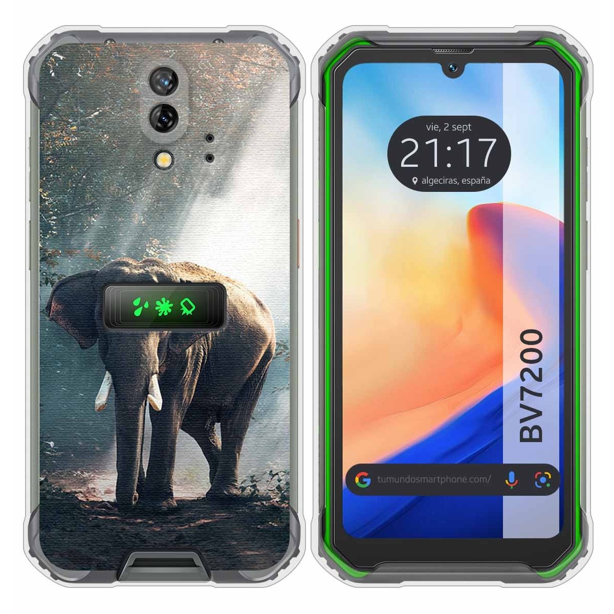 Funda Silicona para Blackview BV7200 diseño Elefante Dibujos