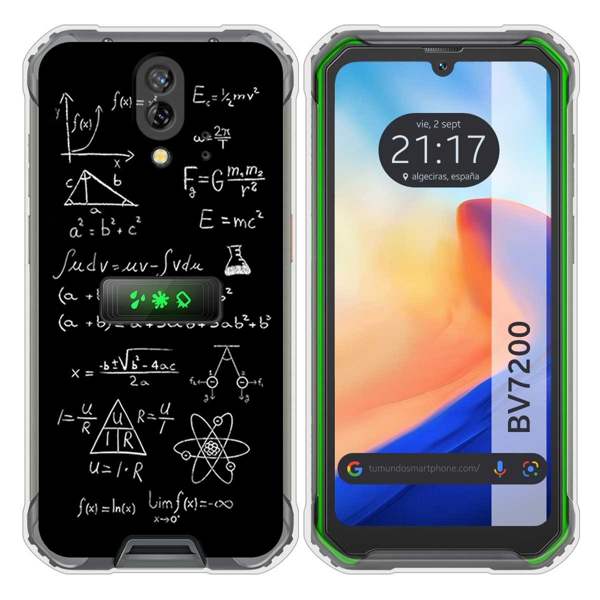 Funda Silicona para Blackview BV7200 diseño Formulas Dibujos