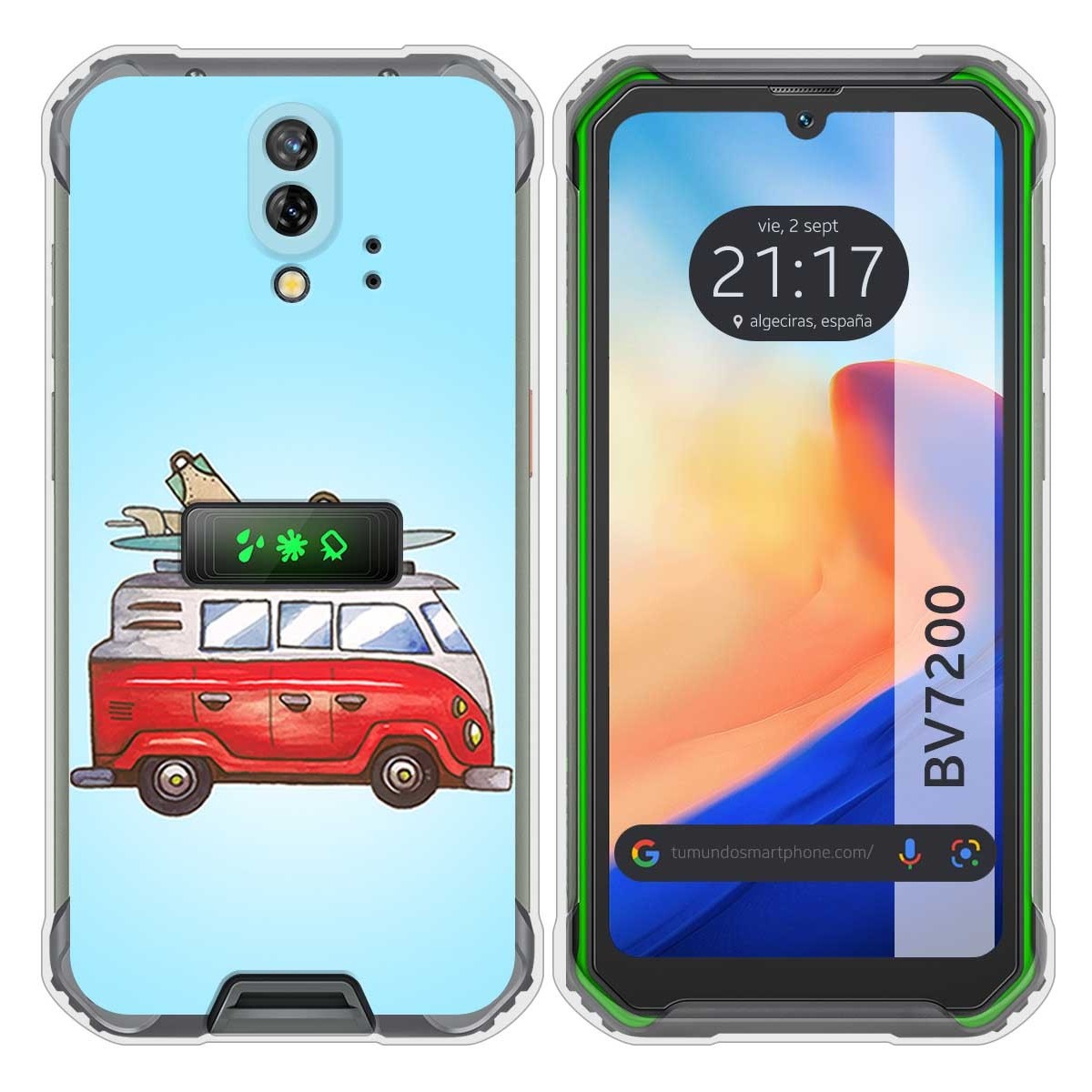Funda Silicona para Blackview BV7200 diseño Furgoneta Dibujos