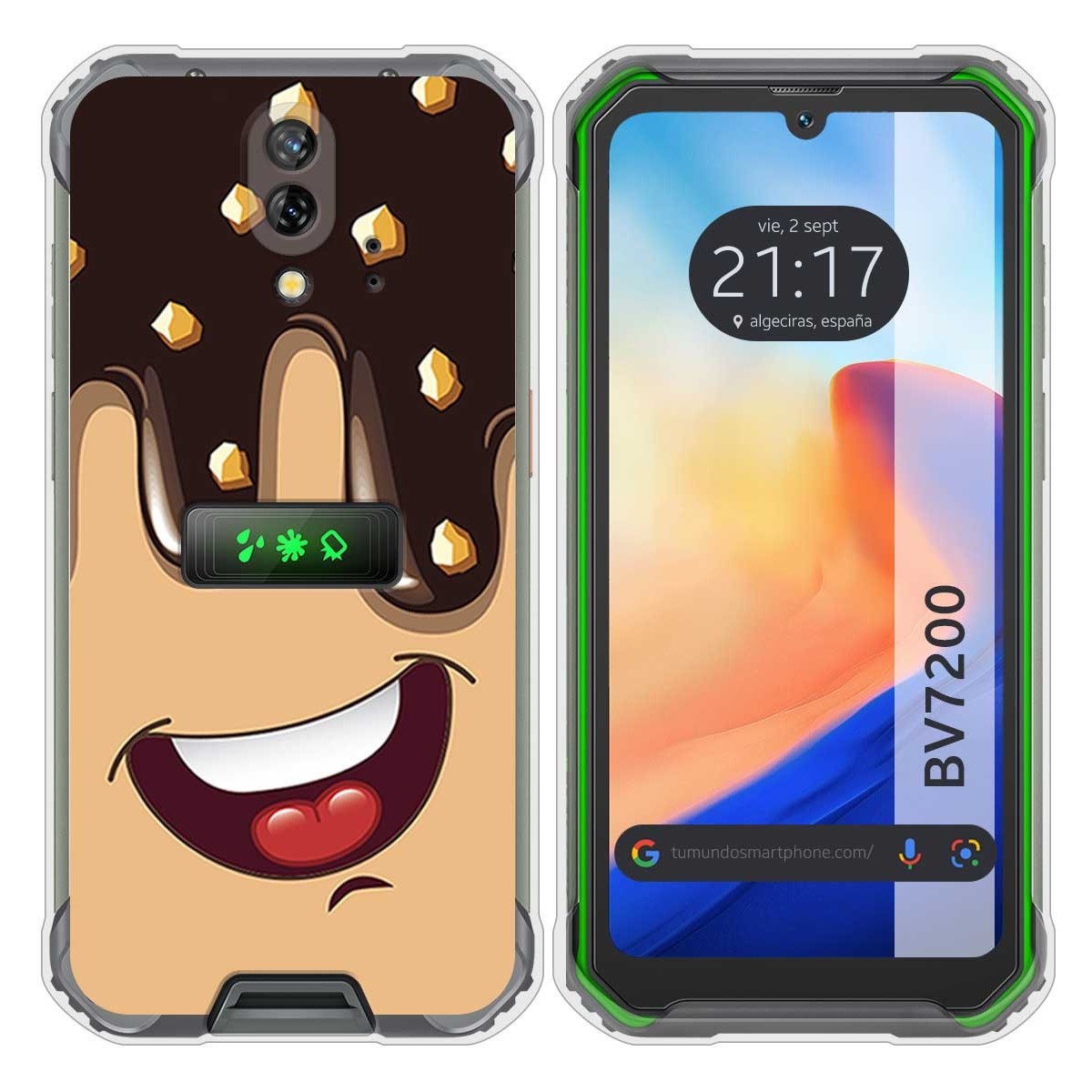 Funda Silicona para Blackview BV7200 diseño Helado Chocolate Dibujos
