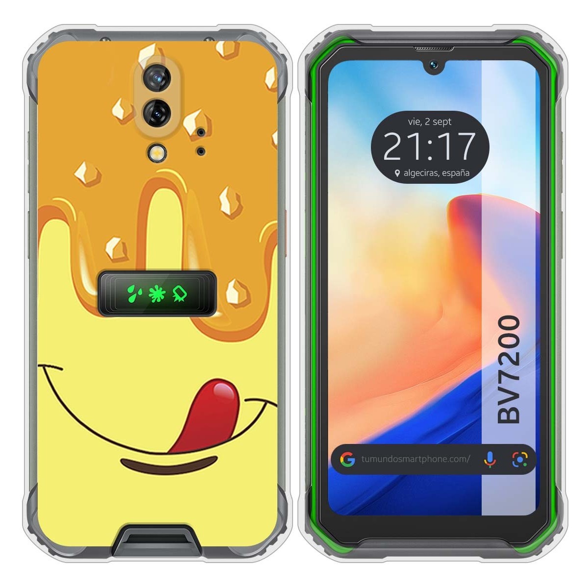 Funda Silicona para Blackview BV7200 diseño Helado Vainilla Dibujos