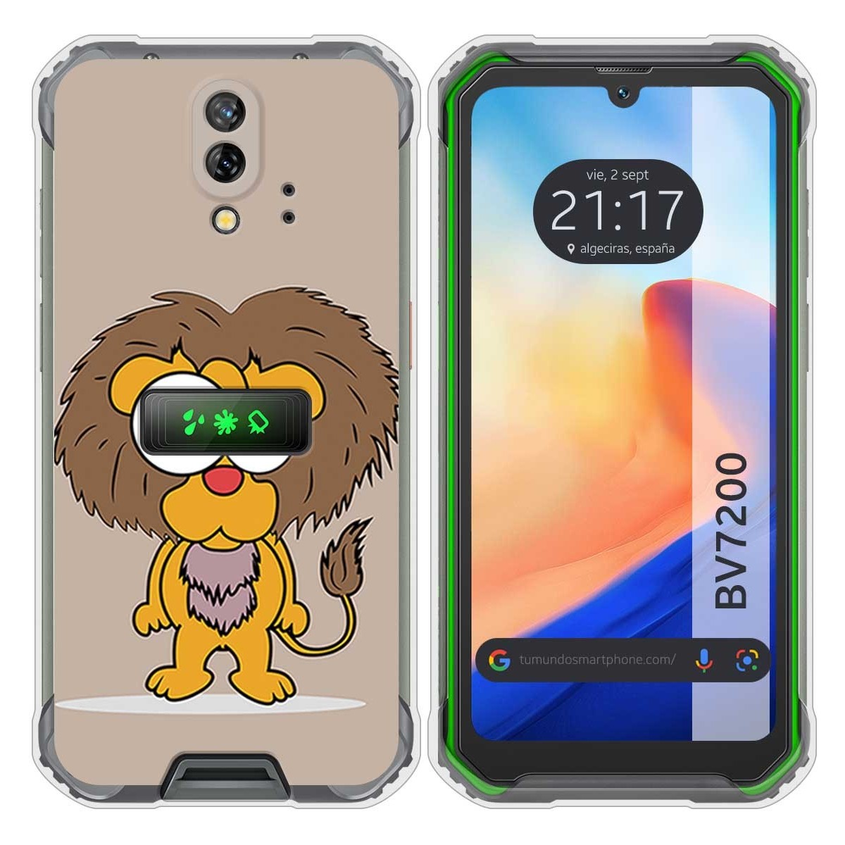 Funda Silicona para Blackview BV7200 diseño Leon Dibujos