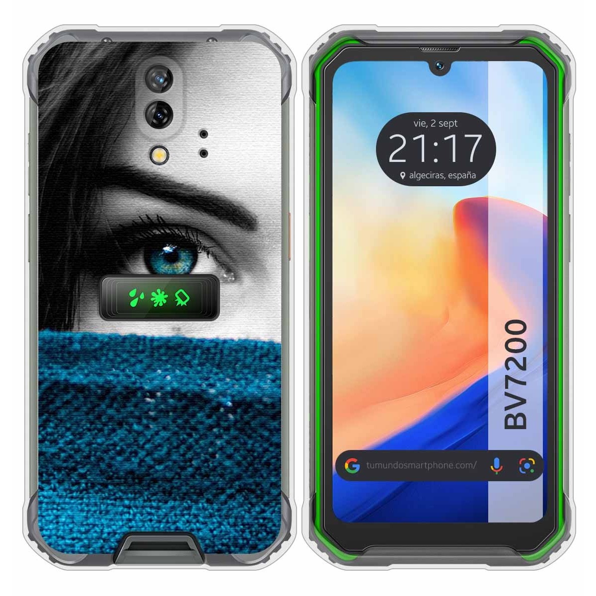 Funda Silicona para Blackview BV7200 diseño Ojo Dibujos